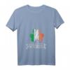 Damen Lustiges St. Patrick's Day T-Shirt mit Kleeblatt und Kobold - Everyone Is Irish V-Ausschnitt Geschenk für Familie & Freunde