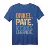 Onkel Pate Legende Taufpate Patenonkel T-Shirt – Lustiges Geschenk für Patenkinder, Nichten & Neffen zu Taufe, Firmung, Geburtstag & Weihnachten