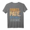 Onkel Pate Legende Taufpate Patenonkel T-Shirt – Lustiges Geschenk für Patenkinder, Nichten & Neffen zu Taufe, Firmung, Geburtstag & Weihnachten