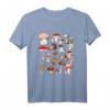 Kinder Pilz-Collage T-Shirt - Buntes Mykologie Design für Natur- und Pilzliebhaber