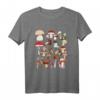 Kinder Pilz-Collage T-Shirt - Buntes Mykologie Design für Natur- und Pilzliebhaber