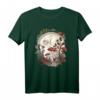 Aesthetic Goblincore & Cottagecore Pilz T-Shirt mit Frosch und Mondphasen - Dunkle, mystische Mode für Natur- und Waldliebhaber