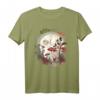 Aesthetic Goblincore & Cottagecore Pilz T-Shirt mit Frosch und Mondphasen - Dunkle, mystische Mode für Natur- und Waldliebhaber
