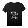Damen & Herren Muslimisches T-Shirt mit V-Ausschnitt - Nur Allah kann mich beurteilen, perfekte Geschenkidee für Muslime und religiöse Anlässe