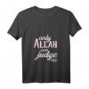 Damen & Herren Muslimisches T-Shirt mit V-Ausschnitt - Nur Allah kann mich beurteilen, perfekte Geschenkidee für Muslime und religiöse Anlässe