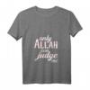 Damen & Herren Muslimisches T-Shirt mit V-Ausschnitt - Nur Allah kann mich beurteilen, perfekte Geschenkidee für Muslime und religiöse Anlässe