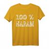 Funny 100% Haram T-Shirt – Stilvolles Ramadan- und Eid-Geschenk für Muslime, Arabien- und Türkei-Fans, perfekt für religiöse Feierlichkeiten
