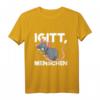 Igitt Menschen Lustiges Statement T-Shirt mit Ratte – Witziges Shirt für Alleingänger und Introvertierte
