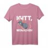 Igitt Menschen Lustiges Statement T-Shirt mit Ratte – Witziges Shirt für Alleingänger und Introvertierte