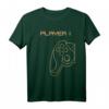 Player 1 Jahrestagsgeschenk Für Ihn - Partnerlook T-Shirt mit Controller Motiv für Gamer und Zocker Paare