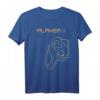 Player 1 Jahrestagsgeschenk Für Ihn - Partnerlook T-Shirt mit Controller Motiv für Gamer und Zocker Paare