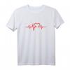 Herz, Puls, Herzschlag - Ich liebe dich Liebes-T-Shirt für Valentinstag, Hochzeit & Jahrestag