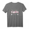 Damen Ich werde Tante Blumen 2022 T-Shirt - Lustige Babyverkündung & Geschenkidee für die zukünftige Tante zur Babyparty & Baby-Shower