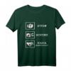 Stein Schere Papier haha reingeguckt reingeschaut T-Shirt – Lustiges Statement-Shirt für Freunde und Freizeit