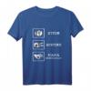 Stein Schere Papier haha reingeguckt reingeschaut T-Shirt – Lustiges Statement-Shirt für Freunde und Freizeit