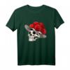 HapDeer Schwarzwälder T-Shirt mit Totenkopf und Bollenhut – Tradition trifft Moderne für Schwarzwald-Fans und Touristen