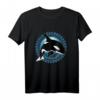 Süßer Orca Killerwal T-Shirt mit polynesischem Wellendesign – Spirit Animal Motiv für Fans Hawaii, Samoa, Tonga & Neuseeland für Männer, Frauen & Kinder