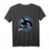 Süßer Orca Killerwal T-Shirt mit polynesischem Wellendesign – Spirit Animal Motiv für Fans Hawaii, Samoa, Tonga & Neuseeland für Männer, Frauen & Kinder