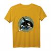 Süßer Orca Killerwal T-Shirt mit polynesischem Wellendesign – Spirit Animal Motiv für Fans Hawaii, Samoa, Tonga & Neuseeland für Männer, Frauen & Kinder