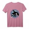 Süßer Orca Killerwal T-Shirt mit polynesischem Wellendesign – Spirit Animal Motiv für Fans Hawaii, Samoa, Tonga & Neuseeland für Männer, Frauen & Kinder