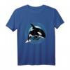 Süßer Orca Killerwal T-Shirt mit polynesischem Wellendesign – Spirit Animal Motiv für Fans Hawaii, Samoa, Tonga & Neuseeland für Männer, Frauen & Kinder