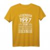 Jahrgang 1997, 25. Geburtstag Geschenk für Mann & Frau - Legendäres T-Shirt mit Spruch für Geburtstagsfeier, Weihnachten & Vatertag