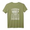 Jahrgang 1997, 25. Geburtstag Geschenk für Mann & Frau - Legendäres T-Shirt mit Spruch für Geburtstagsfeier, Weihnachten & Vatertag