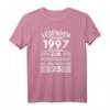 Jahrgang 1997, 25. Geburtstag Geschenk für Mann & Frau - Legendäres T-Shirt mit Spruch für Geburtstagsfeier, Weihnachten & Vatertag