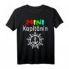 Mini Kapitänin Bootsführerschein Bestanden T-Shirt - Perfektes Geschenk für zukünftige Segel-Kapitäninnen & Nordsee & Ostsee Fans
