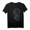 Wikinger Odin Wolf Maske T-Shirt mit Runen & Nordischem Kompass – Walhalla und Mythologie Geschenkidee für Wikinger Fans
