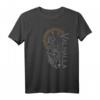 Wikinger Odin Wolf Maske T-Shirt mit Runen & Nordischem Kompass – Walhalla und Mythologie Geschenkidee für Wikinger Fans