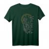 Wikinger Odin Wolf Maske T-Shirt mit Runen & Nordischem Kompass – Walhalla und Mythologie Geschenkidee für Wikinger Fans