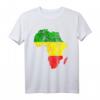 Afrika Karte Reggae Rasta T-Shirt in Grün Gelb Rot – Afrikanischer Stolz & Rastafari Style, Perfekt für Reggae-Fans & Black History Month