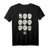 HapDeer Jason Masks T-Shirt - Lizenziertes Warner Bros. Fanartikel für Masken- und Filmfans