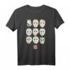 HapDeer Jason Masks T-Shirt - Lizenziertes Warner Bros. Fanartikel für Masken- und Filmfans