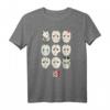HapDeer Jason Masks T-Shirt - Lizenziertes Warner Bros. Fanartikel für Masken- und Filmfans