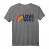 LGBTQ Love Wins Gay Pride LGBT Ally Rainbow Flag Vintage T-Shirt – Unterstütze Gleichheit, Liebe & Pride für die LGBT Community