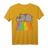 Offizielles Hippo Schlafshirt Pyjama - Lustiges Nilpferd Schlafoutfit für Damen und Herren, ideales Geschenk für Langschläfer, Morgenmuffel & Entspannungsfans