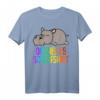 Offizielles Hippo Schlafshirt Pyjama - Lustiges Nilpferd Schlafoutfit für Damen und Herren, ideales Geschenk für Langschläfer, Morgenmuffel & Entspannungsfans