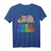 Offizielles Hippo Schlafshirt Pyjama - Lustiges Nilpferd Schlafoutfit für Damen und Herren, ideales Geschenk für Langschläfer, Morgenmuffel & Entspannungsfans