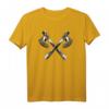 Wikinger T-Shirt mit gekreuzten Äxten - Cooles Mittelalter-Design für Wikinger- und Fantasy-Fans