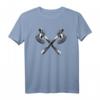 Wikinger T-Shirt mit gekreuzten Äxten - Cooles Mittelalter-Design für Wikinger- und Fantasy-Fans