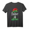 Der Baker Elf Funny Christmas Family Matching Holiday T-Shirt – Humorvolles Weihnachtsgeschenk für Bäcker, kulinarische Freunde und Familien