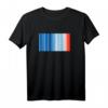 Global Warming Blue Red Stripe Pattern T-Shirt – Klimaschutz Statement für umweltbewusste Mode