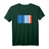 Global Warming Blue Red Stripe Pattern T-Shirt – Klimaschutz Statement für umweltbewusste Mode