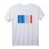 Global Warming Blue Red Stripe Pattern T-Shirt – Klimaschutz Statement für umweltbewusste Mode