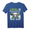 Level 12 Geburtstag T-Shirt für Jungen - Lustiges Gaming Geschenk mit Spruch 'Level 12 Freigeschaltet' für 12-Jährige, perfekte Partydeko