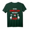 Grill Spruch T-Shirt 'Ich Will Grillen Kuh' – Lustiges BBQ Geschenk für Männer, Grillmeister & Steak-Liebhaber