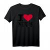 I Love Nerds T-Shirt mit rotem Herz – Klassisches Geek-Shirt für Nerds und Geeks, das deine Leidenschaft zeigt
