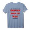 Abschied Kollege T-Shirt – Lustiges Geschenk für Jobwechsel & neuen Arbeitsplatz, mit Slogan 'Endlich bist du weg!'